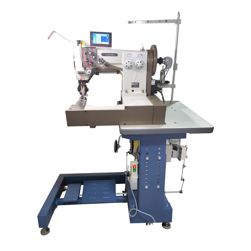 디스플레이가 있는 모카신 패턴 스티칭 기계